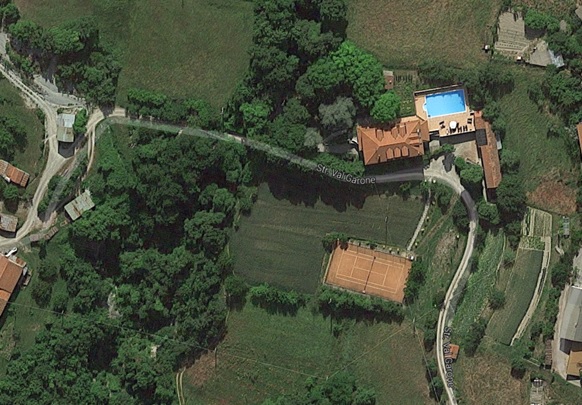 top view villa italia